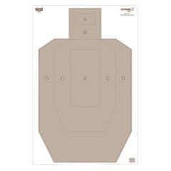 Birchwood Casey 23x35" Eze-Scorer IPSC Practice Paper Target 100-Pack