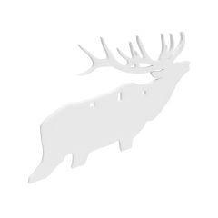 Birchwood Casey AR500 3/8" 3-Hole Elk Silhouette Steel Target