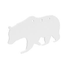 Birchwood Casey AR500 3/8" 3-Hole Bear Silhouette Steel Target