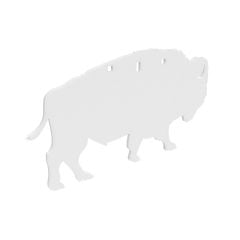 Birchwood Casey AR500 3/8" 3-Hole Bison Silhouette Steel Target