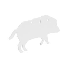 Birchwood Casey AR500 3/8" 3-Hole Boar Silhouette Steel Target