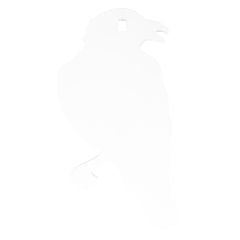 Birchwood Casey AR500 3/8" 1-Hole Crow Silhouette Steel Target
