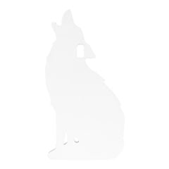 Birchwood Casey AR500 3/8" 1-Hole Howling Coyote Silhouette Steel Target