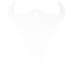 Birchwood Casey AR500 3/8" 1-Hole Skull Silhouette Steel Target
