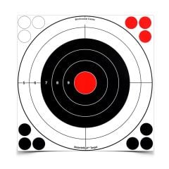 Birchwood Casey 12" Stick-A-Bull Adhesive Bull's-Eye Target 5-Pack