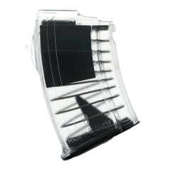 Bulgarian AK-47 7.62x39mm 10-Round Polymer Magazine - Clear