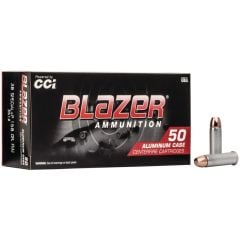 CCI Blazer .38 Special +P Ammo 158gr TMJ 50 Rounds