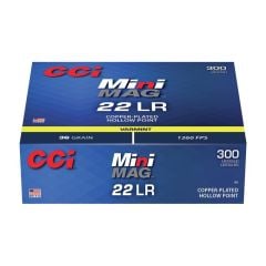 CCI Mini-Mag .22 LR 36GR Copper-Plated HP 300 Rounds
