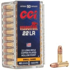 CCI Velocitor .22 LR Ammo 40gr CPHP 50-Round Box