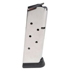 Colt 1911 Combat Officer .45 ACP 7-Round Stainless Steel Magazine w/ Bumper Pad