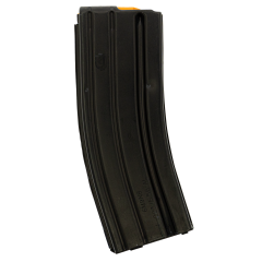 Duramag Speed AR-15 .223, 5.56mm, .300 Blackout 30-Round Aluminum Magazine - Black With Orange Follower