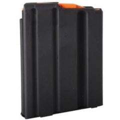 Duramag SS AR15 223 556 300 Blackout 5Round Stainless Steel Magazine with Orange Follower