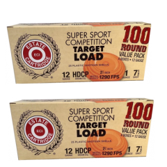 Estate Cartridge Company Super Sport Competition Target 12 Gauge 2.75" 1oz #7.5 Shot Ammo - 200 Shells