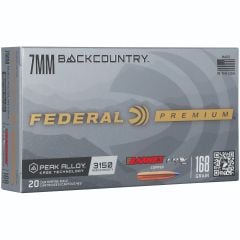 Federal 7mm Backcountry Ammo 168gr Barnes LRX Copper 20 Rounds