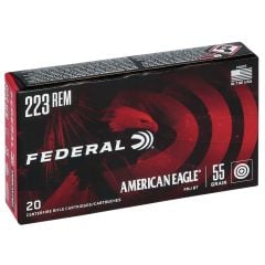 Federal American Eagle .223 Remington Ammo 55gr FMJBT 20 Rounds