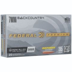 Federal 7mm Backcountry Ammo 195gr Berger Elite Hunter 20 Rounds