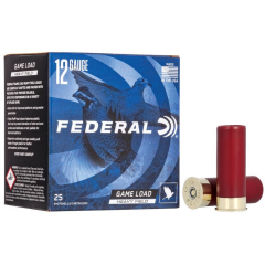 Federal Upland Game Load Heavy Field 2.75" 12 Gauge Ammo 1 1/8oz #8 Shot 25 Shells