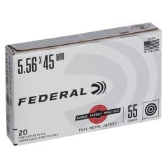  Federal Range Target Practice .223 Remington Ammo 55gr FMJ 20 Rounds