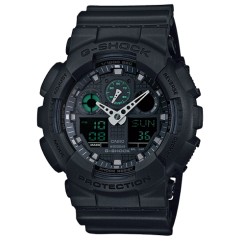 G-Shock Analog / Digital GA100MB-1ACR Wristwatch — Black