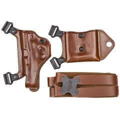 Galco Miami Classic II Right-Handed Shoulder System Holster for Smith & Wesson M&P Shield 9 / 40, 2.0 9 / 40, Springfield Hellcat / Pro, Glock 43 / 43X / 48 Pistols