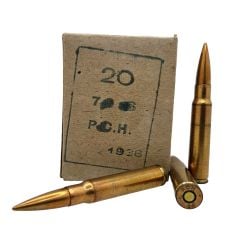 Greek Military Surplus 8mm Mauser Ammo 198gr Ball FMJBT 20 Rounds 