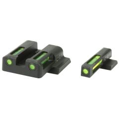 Hi Viz Litewave H3 Tritium / Litepipe Night Sight Set for Smith & Wesson M&P Pistols