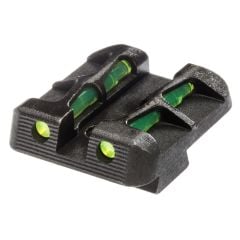 Hi Viz LiteWave Rear Sight with Interchangeable Litepipes for Small Frame Glock Pistols