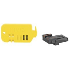Hi Viz Target Adjustable Rear Sight with Interchangeable Litepipes for Glock Pistols