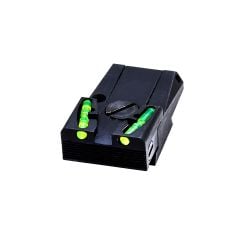 Hi Viz Target Adjustable Rear Sight with Interchangeable Litepipes for Glock Pistols