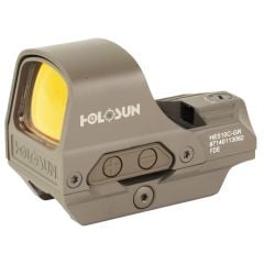 Holosun HS510C MRS Green 2 MOA Dot / 65 MOA Circle Open Reflex Sight - FDE