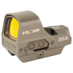 Holosun HS510C MRS Red 2 MOA Dot / 65 MOA Circle Open Reflex Sight - FDE