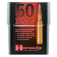 Hornady Match 50 BMG Ammo 750gr A-Max 10 Rounds