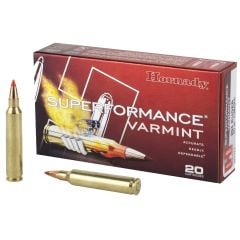 Hornady Superformance Varmint 204 Ruger Ammo 40gr V-Max 