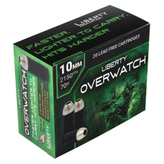Liberty Ammunition Liberty OverWatch 10mm Ammo 70gr HP 20 Rounds
