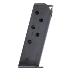 Mec-Gar Walther PPK .380 ACP 6-Round Blue Steel Magazine