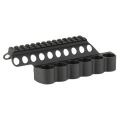 Mesa Tactical SureShell 6-Shot Side Saddle with 5 1/2" Picatinny Rail for Beretta 1301 Competition