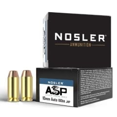 Nosler ASP 10mm Ammo 180gr JHP 20 Rounds