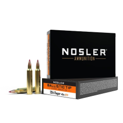 Nosler Ballistic Tip Varmint .204 Ruger Ammo 40gr BT 20 Rounds