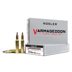 Nosler Varmageddon .222 Remington Ammo 40gr FB Tipped 20 Rounds