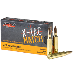 PMC X-Tac Match .223 Remington Ammo 77gr OTM 20 Rounds