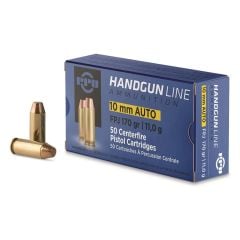 PPU Handgun 10mm Auto Ammo 170gr FPJ 50 Rounds