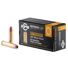 PPU Handgun .357 Mag Ammo 158gr JHP 50 Rounds