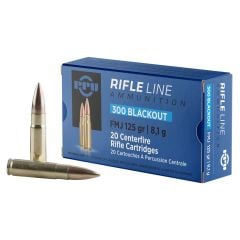 PPU Standard .300 Blackout Ammo 125gr FMJ 20 Rounds