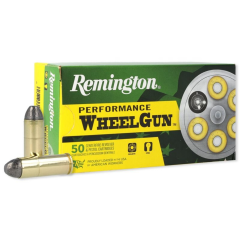 Remington Performance WheelGun .45 Long Colt Ammo 250gr LRN 50 Rounds