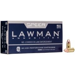 Speer Lawman 9mm Luger Ammo 124gr TMJ 50 Rounds