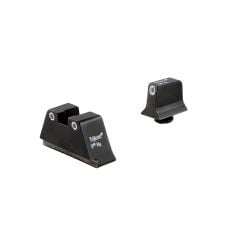 Trijicon Tritium Suppressor Height Sights Glock 20 / 21 / 41 White Front & Rear