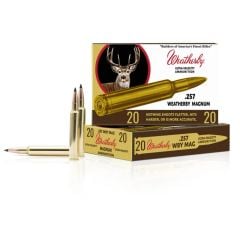 Weatherby Retro Box .257 Weatherby Magnum Ammo 100gr Swift Scirocco 20 Rounds