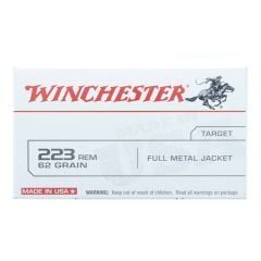 Winchester USA Target .223 Remington Ammo 62gr FMJ 1,000 Rounds