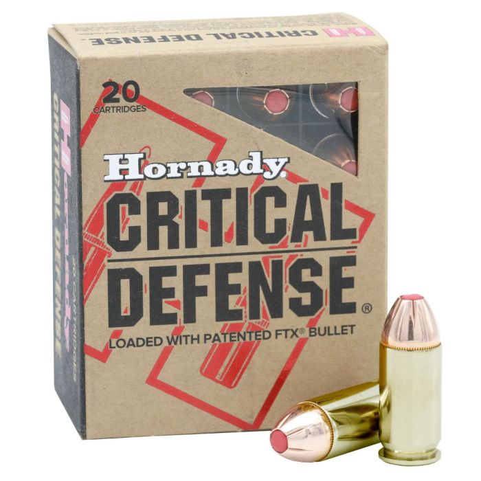 Hornady Critical Defense .45 ACP +P Ammo 185gr FTX 20 Rounds - 90923
