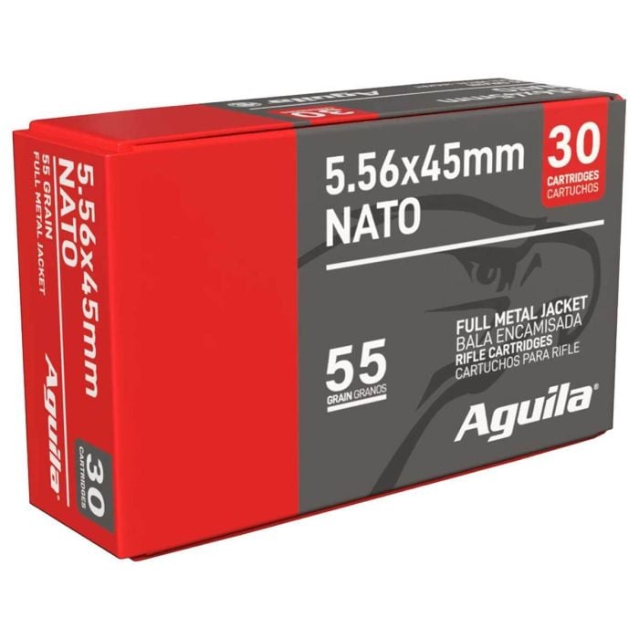 Aguila 5.56 NATO Ammo 55gr FMJ 30 Rounds - 1E556155-BX